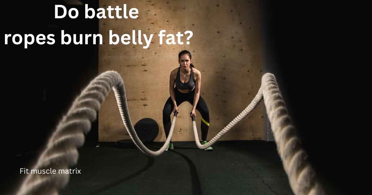 Do battle ropes burn belly fat?